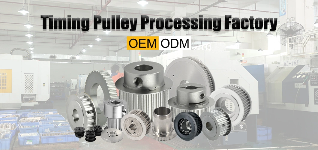 OEM Industrial Iron Transmission Timing Belt Pulleys with RoHS
